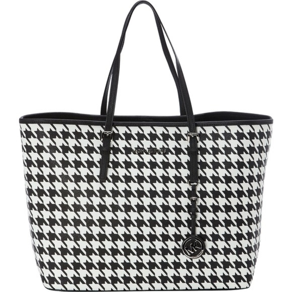 🖤Michael Kors Houndstooth Jet Set Tote🖤
